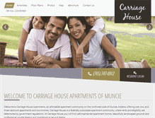 Tablet Screenshot of carriagehousemuncie.com